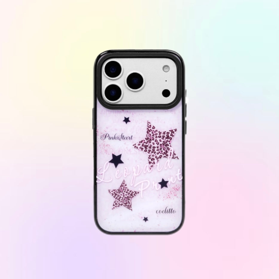 Pink Stardust Leopard Case